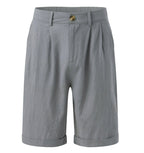 Viggo | White Linen Blend Chinos Pants Men Smart Casual Summer