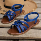 Tatiana | Low Heel Sandals For Women In Timeless Colours — Blue