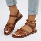 Tatiana | Low Heel Sandals For Women In Timeless Colours — Brown