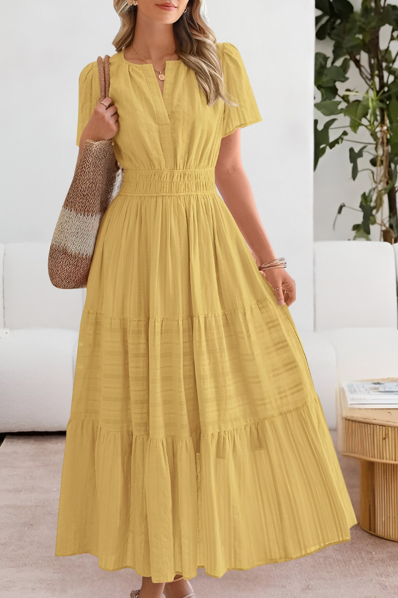Lavinia | Flowy Chiffon Tiered Maxi Midi Party Dresses