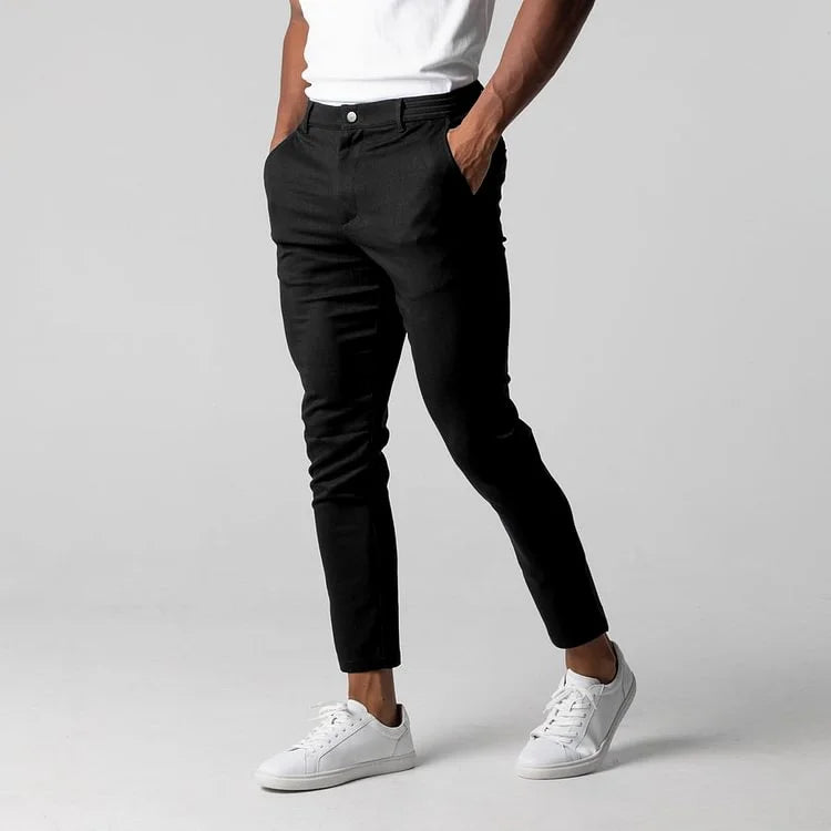 Matthias | Men Slim Stretch Chino Trousers Casual Smart Pants