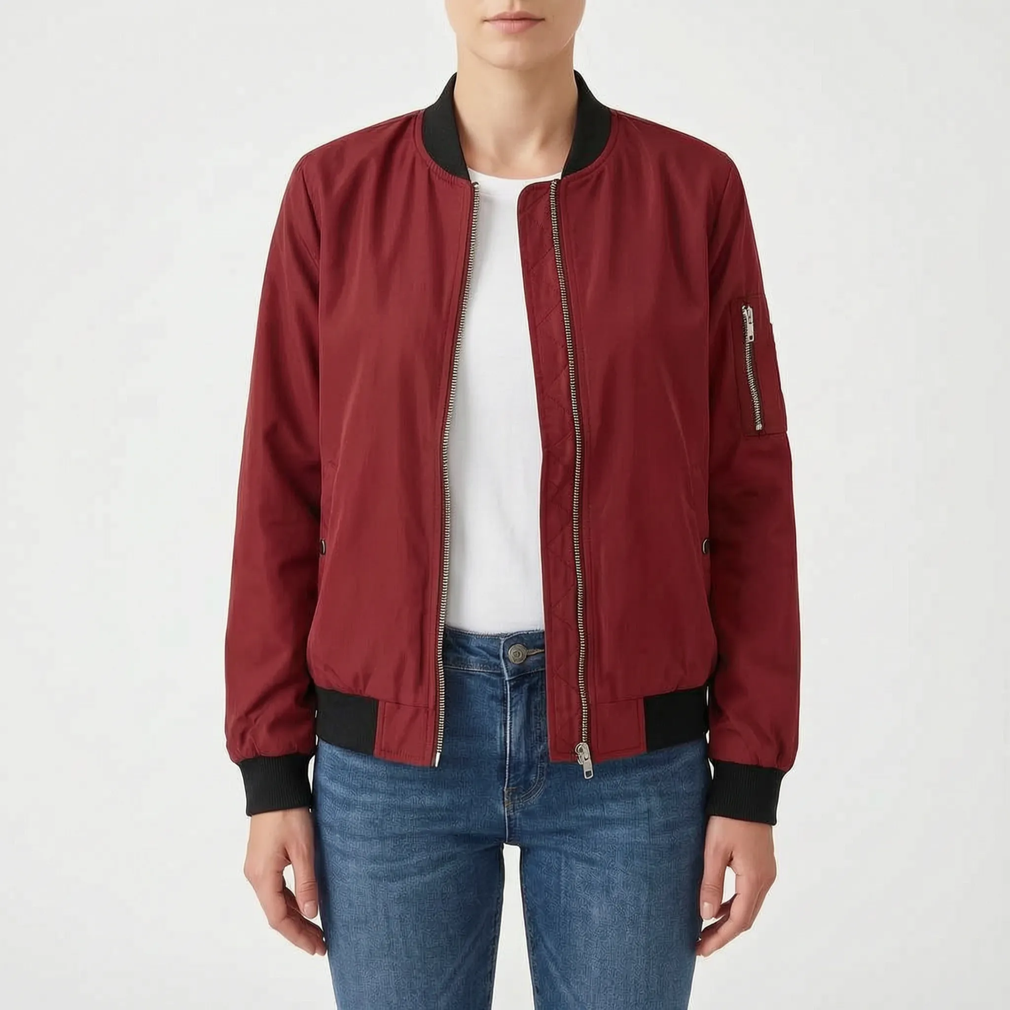 AeroLayer - Classic Zip-Front Women's Bomber Jacket