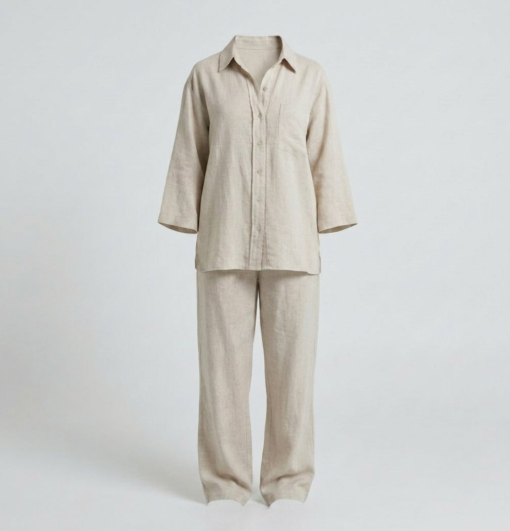 Noemie | White Linen Jumpsuit Romper Playsuit Dress Pants