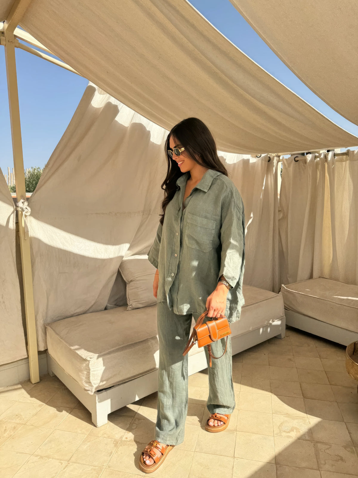 Noemie | White Linen Jumpsuit Romper Playsuit Dress Pants