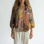Botanica - Long Sleeve Botanical Print Blouse