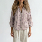 Botanica - Long Sleeve Botanical Print Blouse