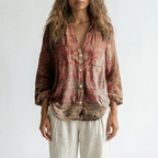Botanica - Long Sleeve Botanical Print Blouse