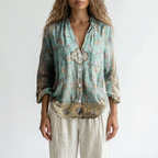 Botanica - Long Sleeve Botanical Print Blouse