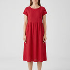 Breezeline - Relaxed Short Sleeve Midi Dress