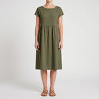 Breezeline - Relaxed Short Sleeve Midi Dress