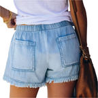 Helena | White Denim Jacket Shorts Romper Playsuit