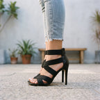 EvocaStep - Strappy Stiletto Heeled Sandals