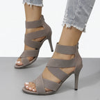 EvocaStep - Strappy Stiletto Heeled Sandals