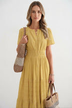 Lavinia | Flowy Chiffon Tiered Maxi Midi Party Dresses