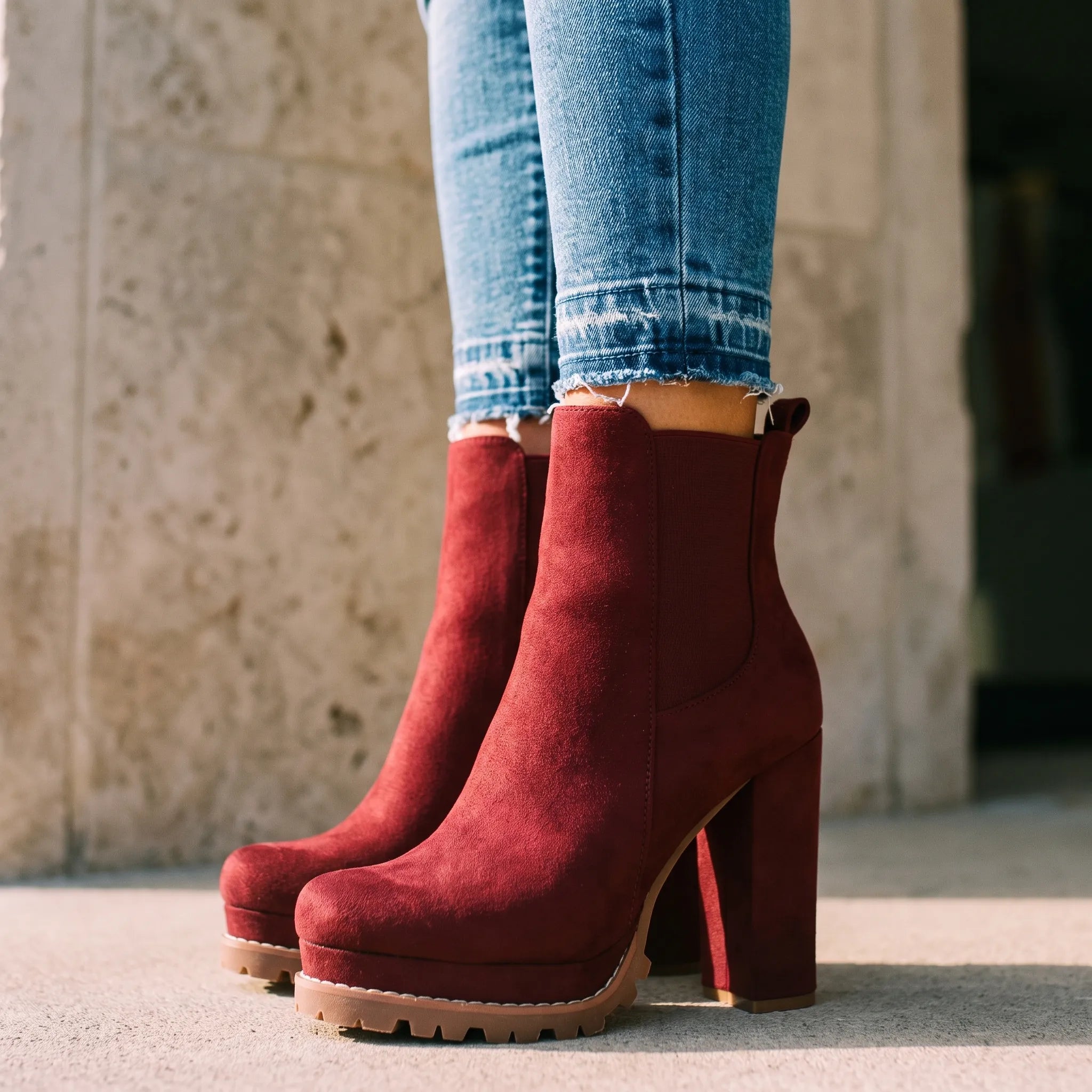 Kallista - Platform High Heel Ankle Boots