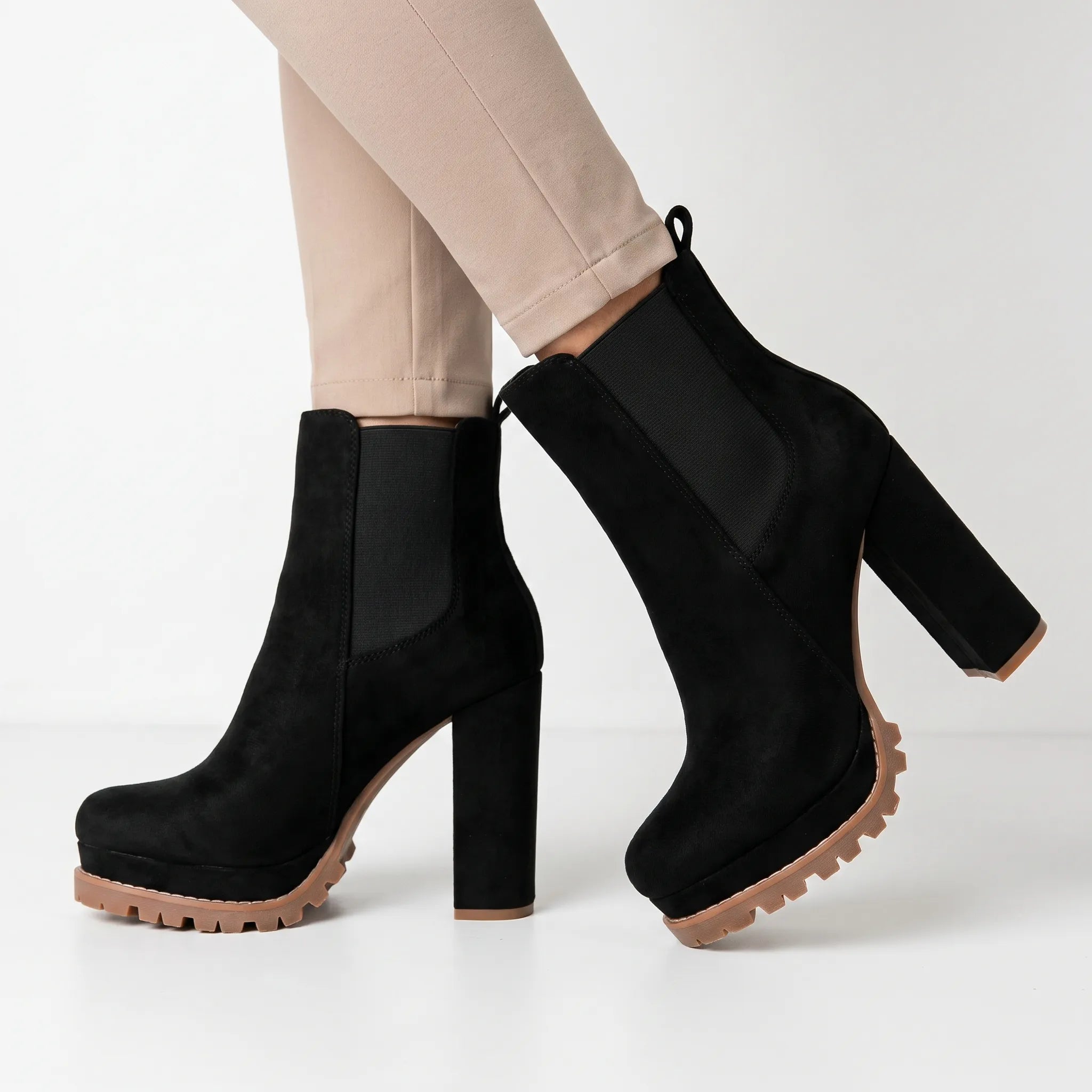 Kallista - Platform High Heel Ankle Boots