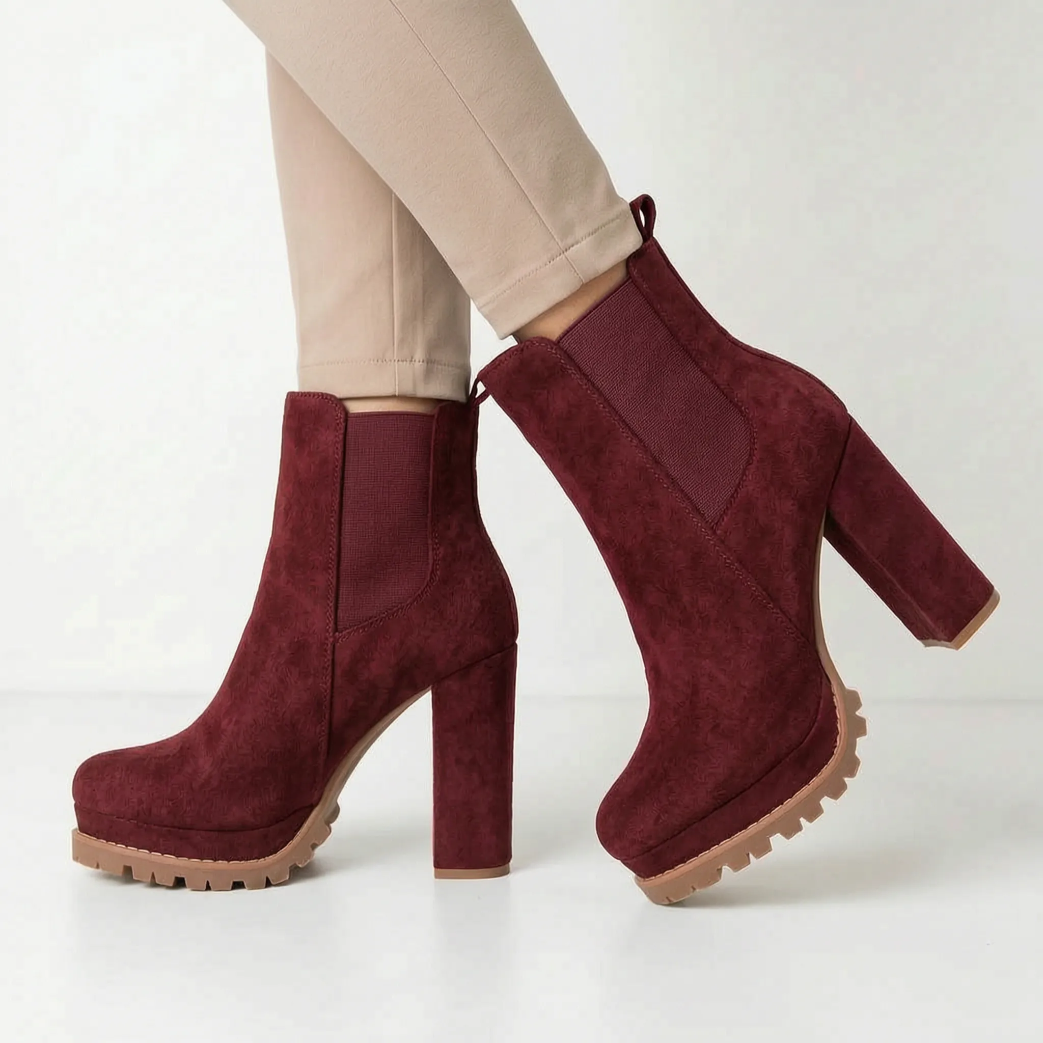 Kallista - Platform High Heel Ankle Boots