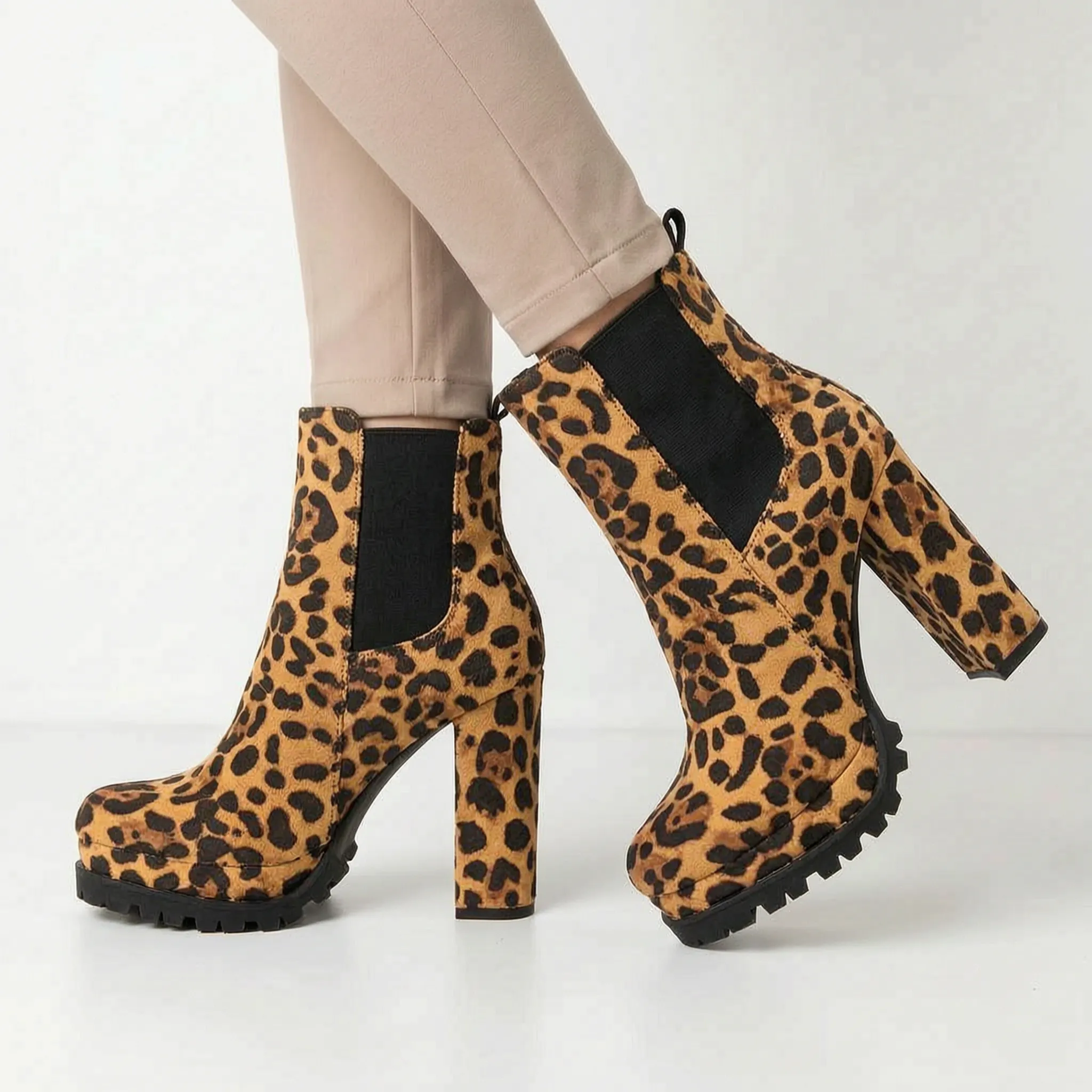 Kallista - Platform High Heel Ankle Boots