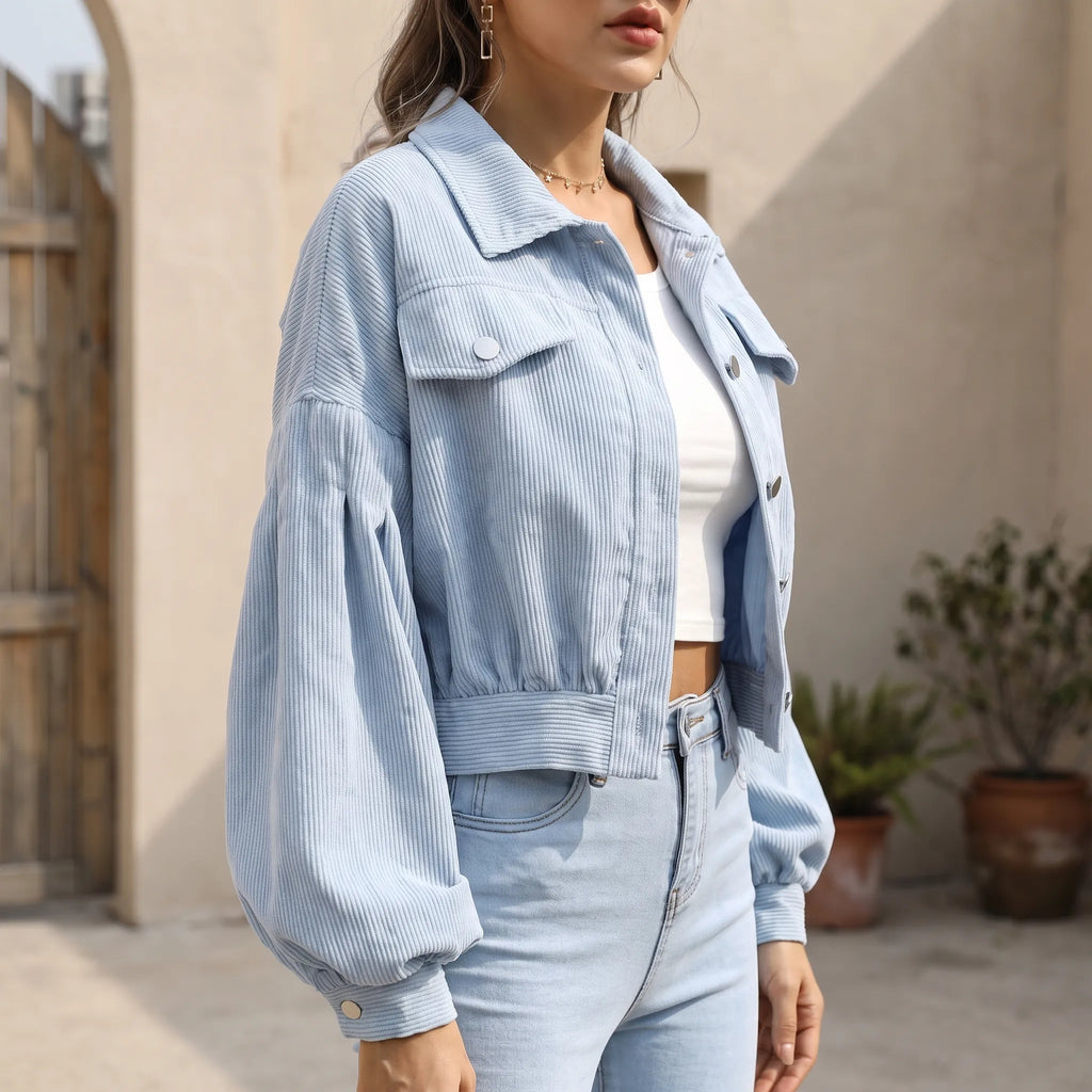 LuminaJacket - Cropped Casual Jacket