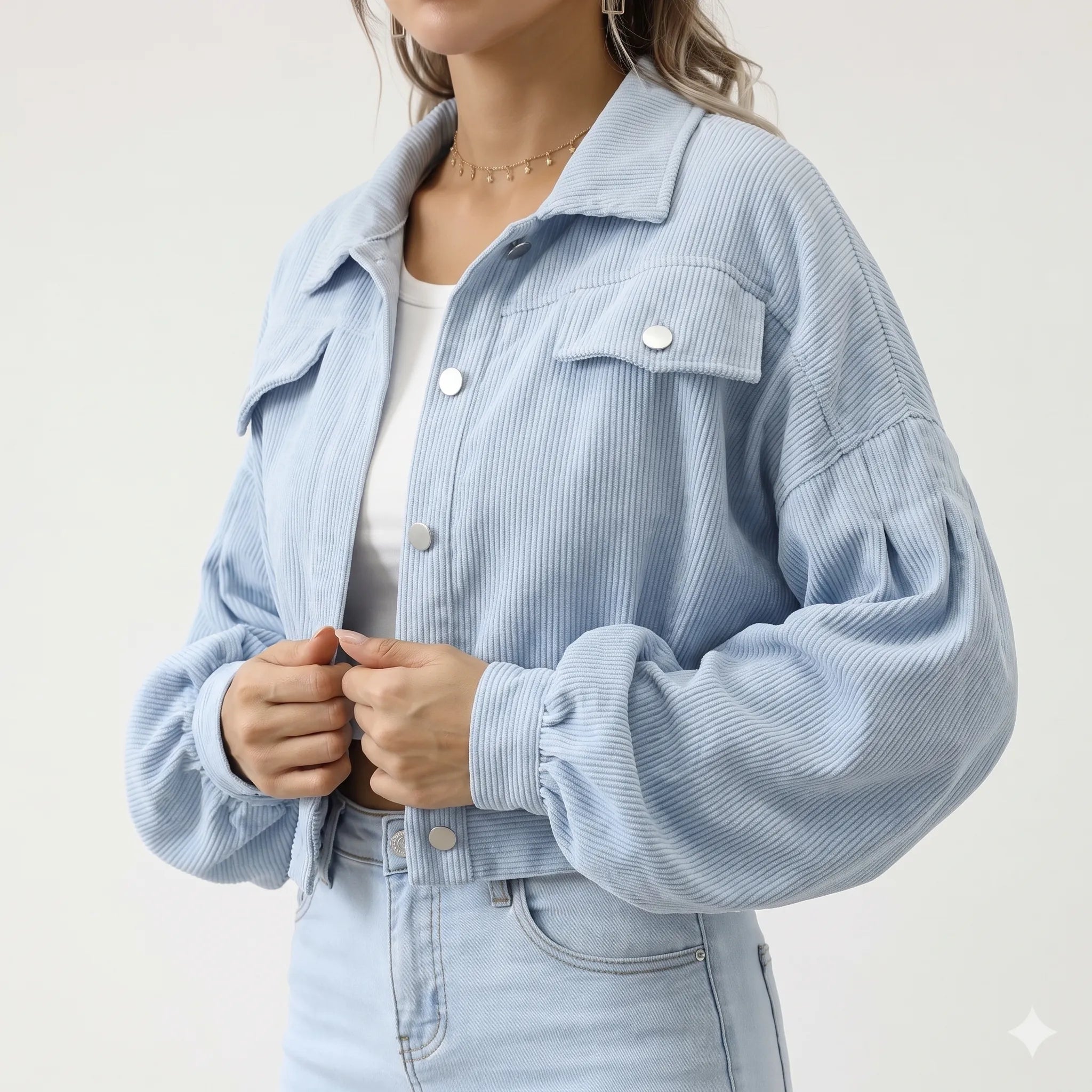 LuminaJacket - Cropped Casual Jacket