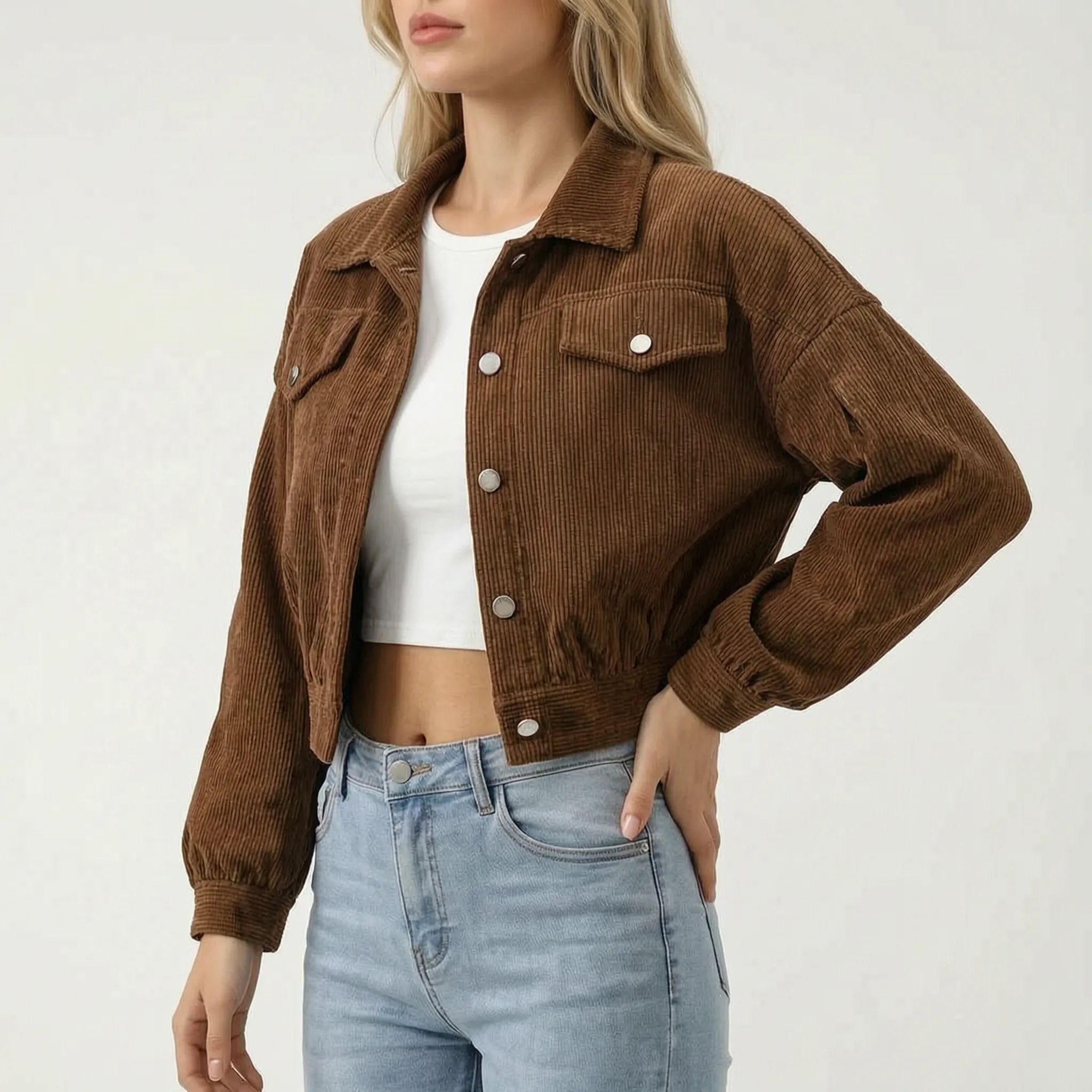 LuminaJacket - Cropped Casual Jacket