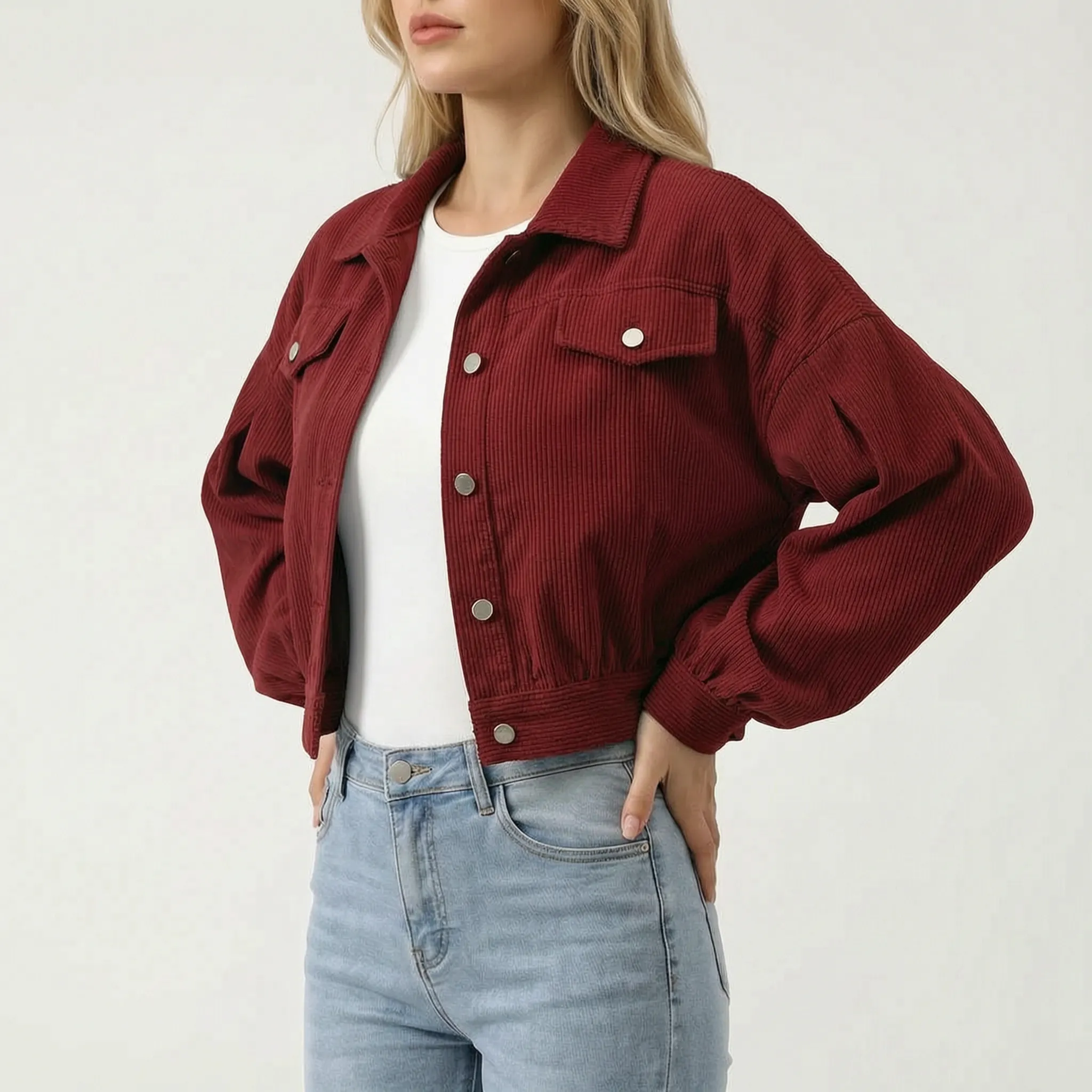 LuminaJacket - Cropped Casual Jacket