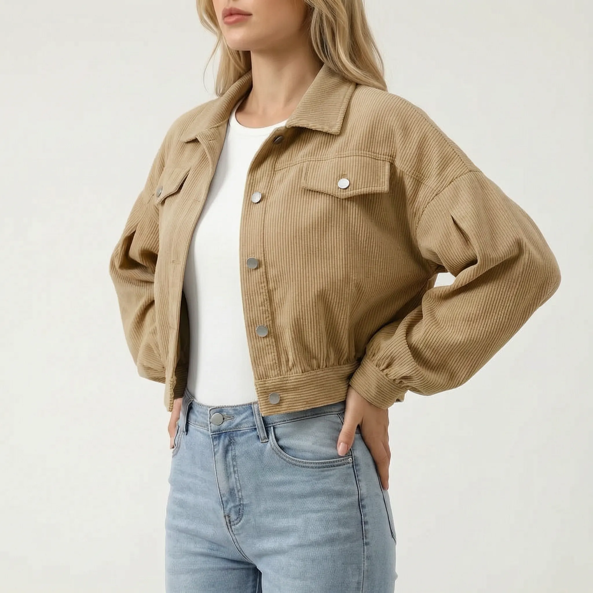 LuminaJacket - Cropped Casual Jacket