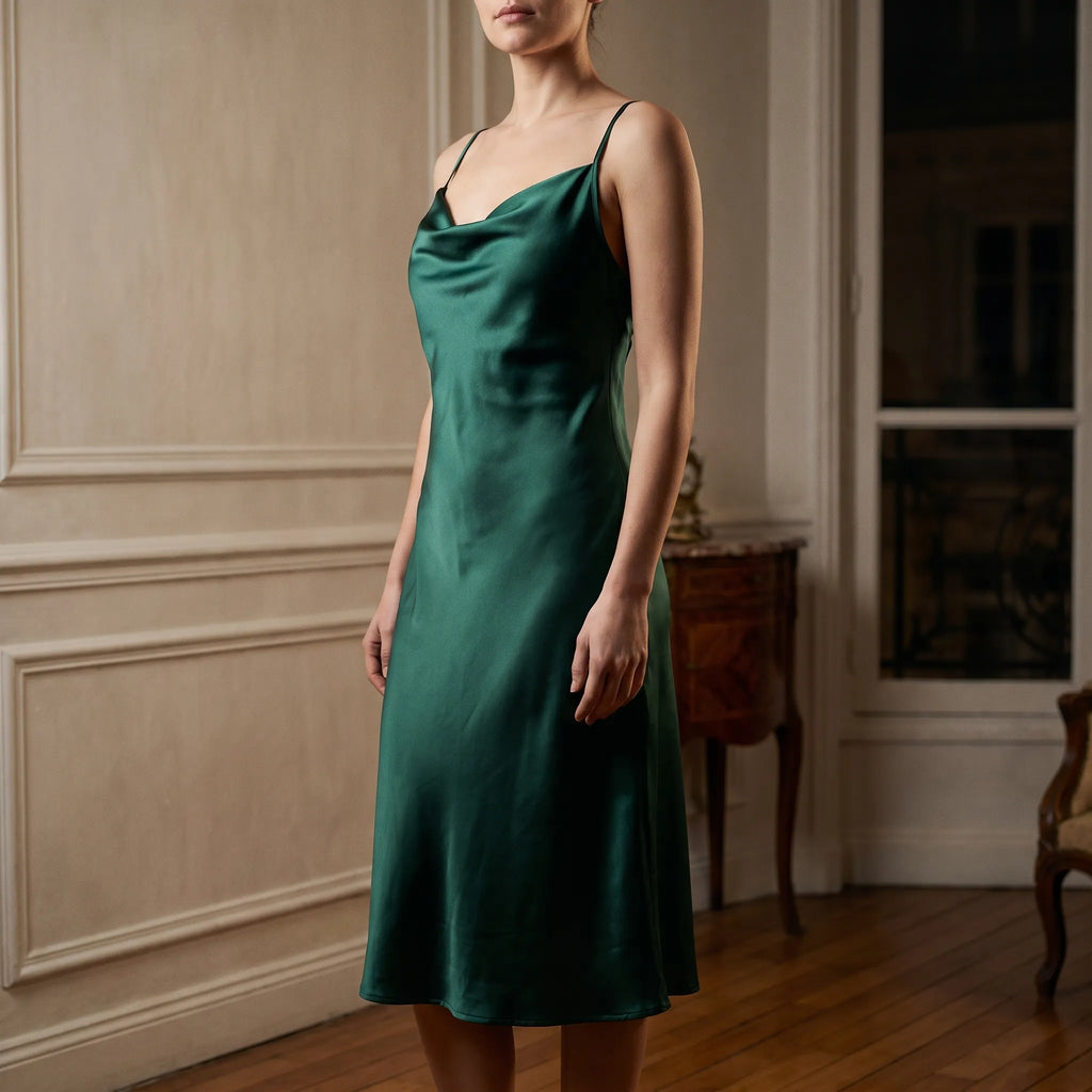 Lustrea - Cowl Neck Slip Dress