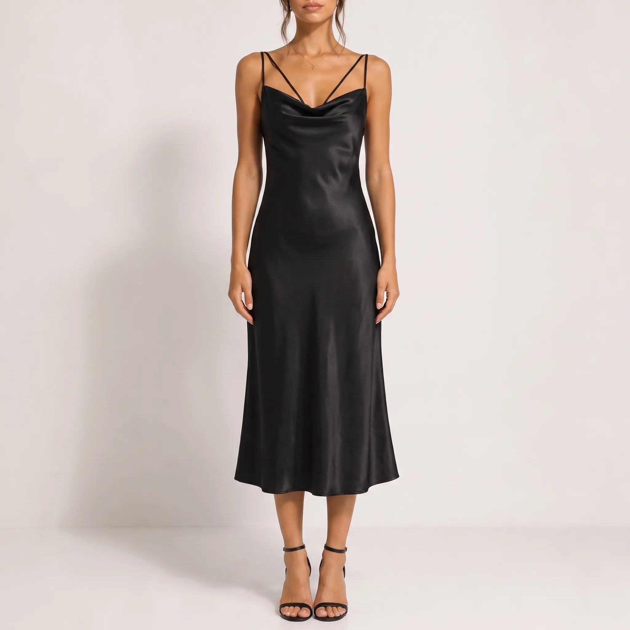 Lustrea - Cowl Neck Slip Dress