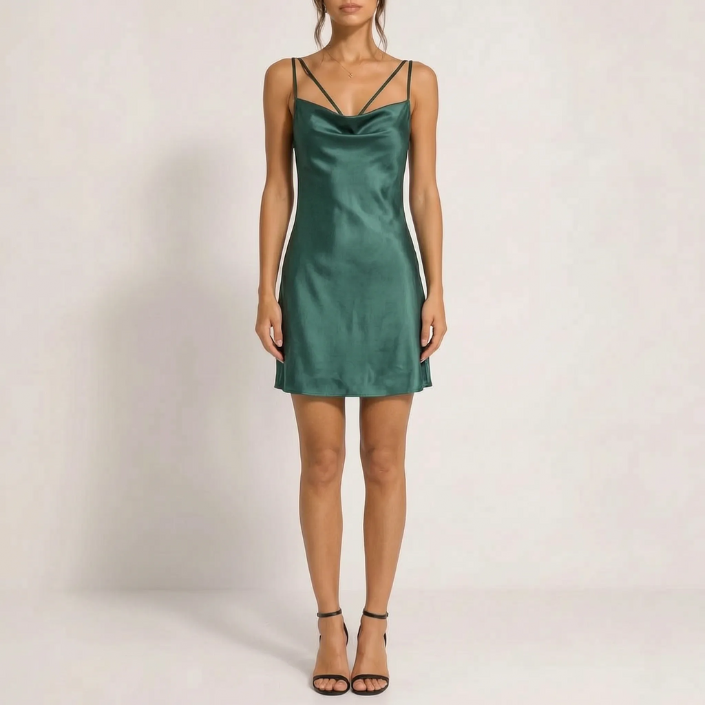 Lustrea - Cowl Neck Slip Dress