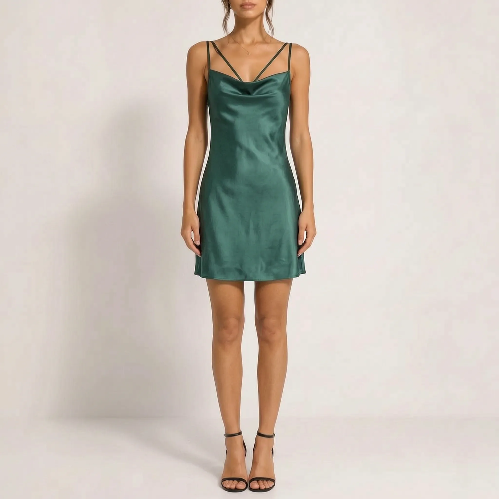 Lustrea - Cowl Neck Slip Dress