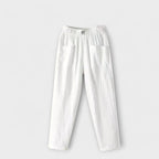 Katarina | Summer Linen Wide Leg Palazzo Beach Pants Women — White