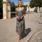 Mirabelle | Chiffon Maxi Wedding Guest Dress Summer Spring Dresses — Olive Green