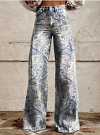 Celestine | Wide Leg Flowy Pink Linen Summer Pants