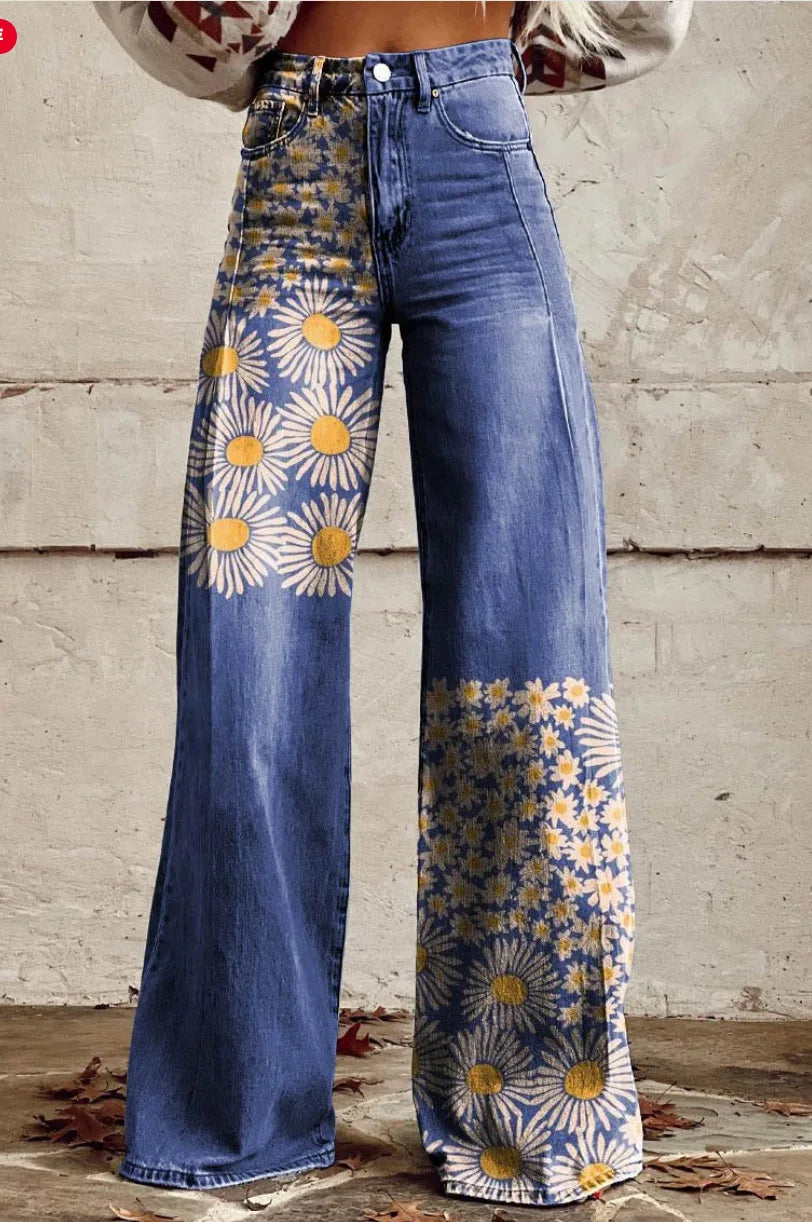 Celestine | Wide Leg Flowy Pink Linen Summer Pants