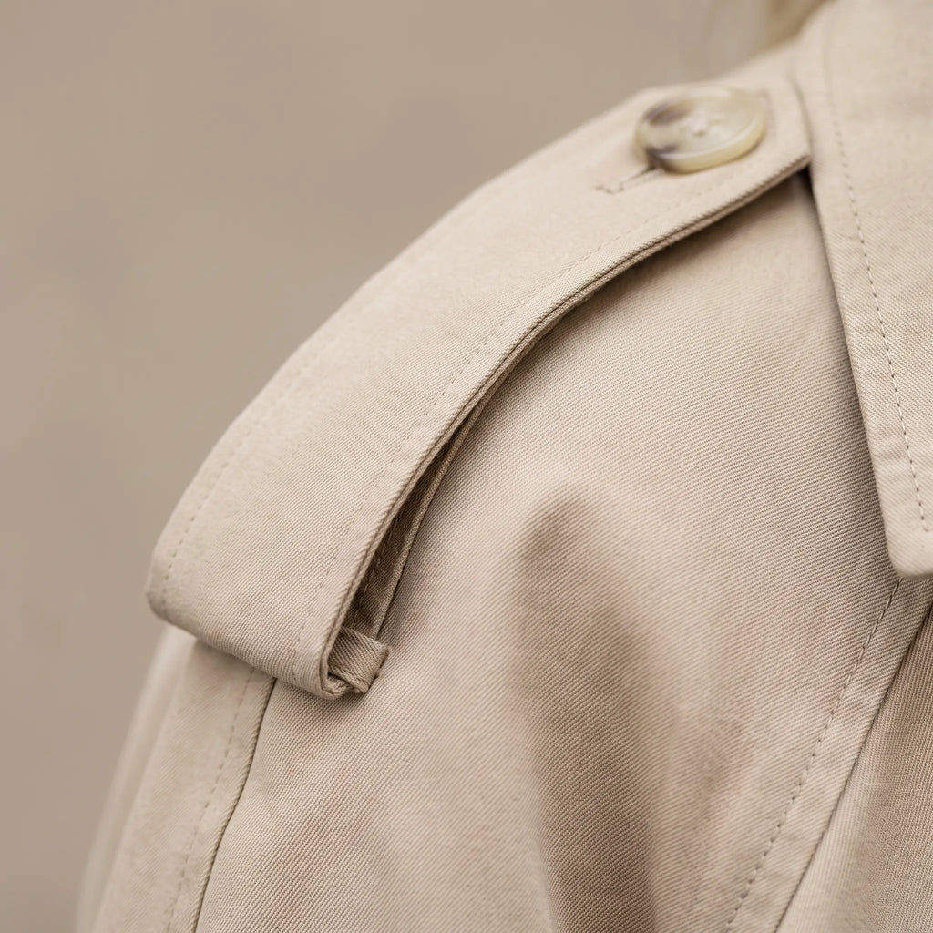 Trenchina - Women's Cropped Trench Coat Jacket