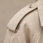 Trenchina - Women's Cropped Trench Coat Jacket