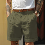 Viggo | White Linen Blend Chinos Pants Men Smart Casual Summer