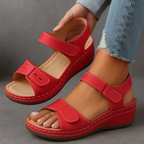 Rosanna | Silver Wedge Low Heel Sandals For Summer Days