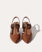 Xanthe | Strappy Block Heels Pink Black White Nude Tan — voorkant