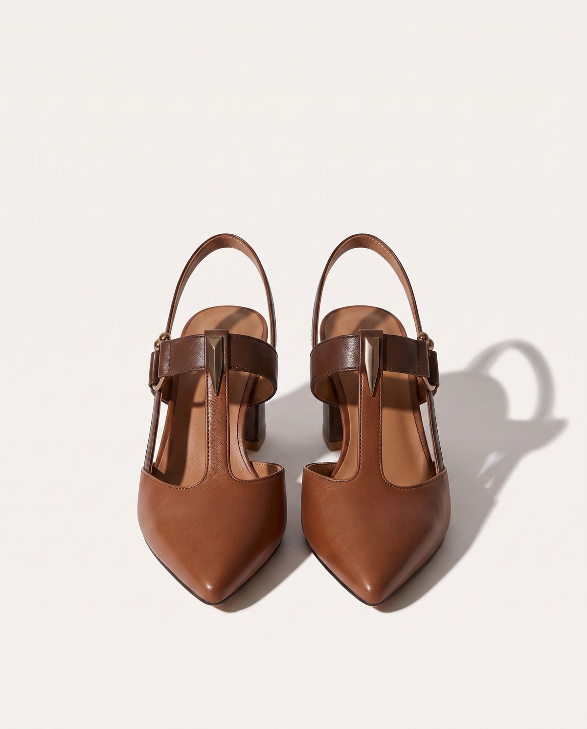 Xanthe | Strappy Block Heels Pink Black White Nude Tan — voorkant