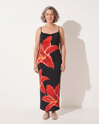 Giselle | Floral Print Pink Maxi Midi Mini Dress — voorkant