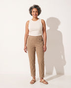 Rosalind | Wide Leg Linen Cotton Casual Formal Pants — voorkant