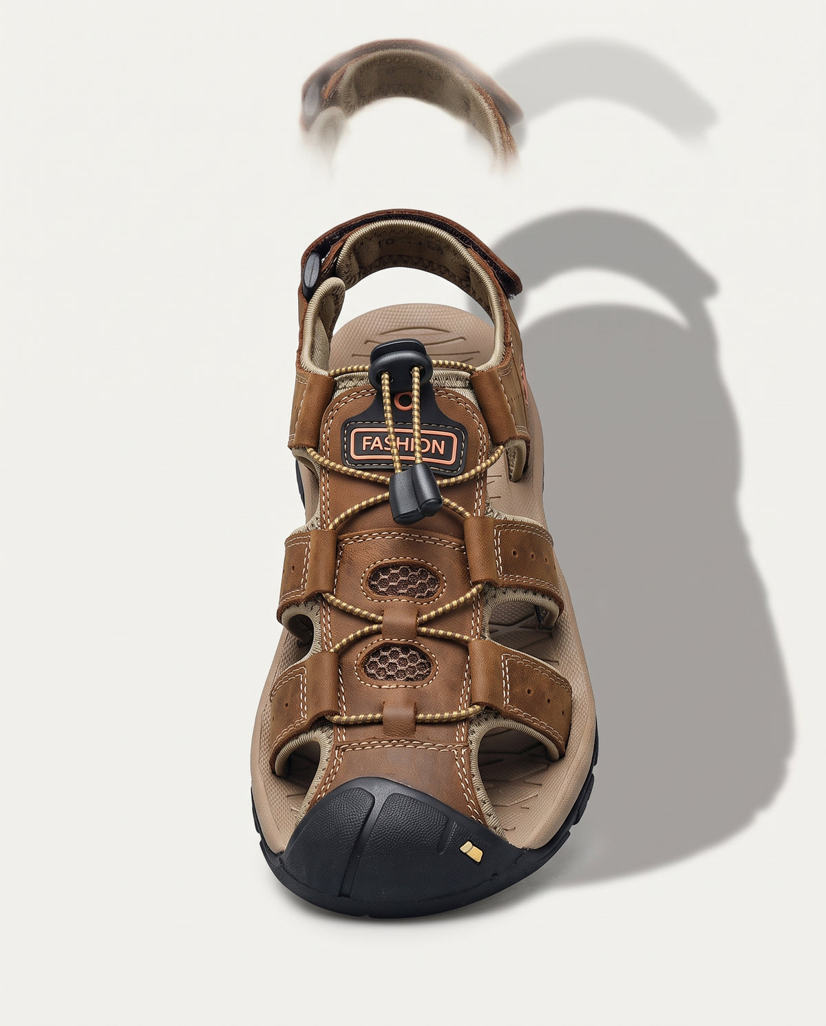Ellis | Black Strappy Low Flat Heel Sandals Mid Block — voorkant