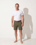 Viggo | White Linen Blend Chinos Pants Men Smart Casual Summer — voorkant