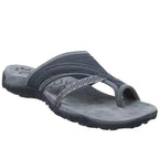 Elodie | Low Heel Silver White Summer Sandals Heels — Grey