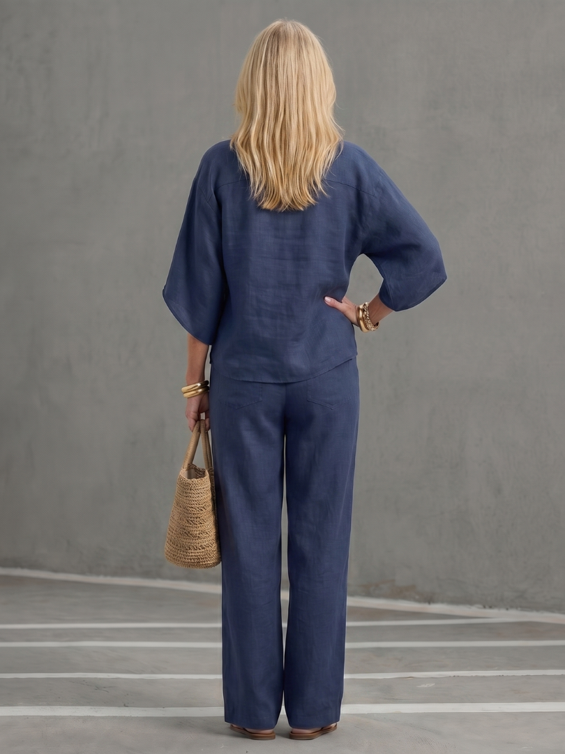 Isolde | White Linen Wide Leg Jumpsuit Romper Playsuit Pants