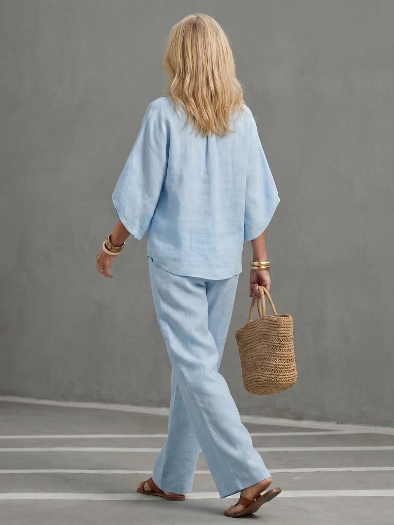 Isolde | White Linen Wide Leg Jumpsuit Romper Playsuit Pants