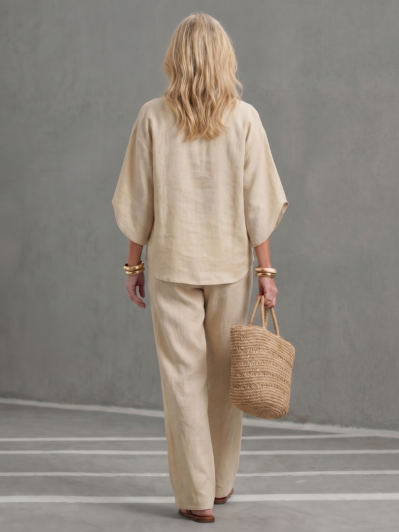 Isolde | White Linen Wide Leg Jumpsuit Romper Playsuit Pants